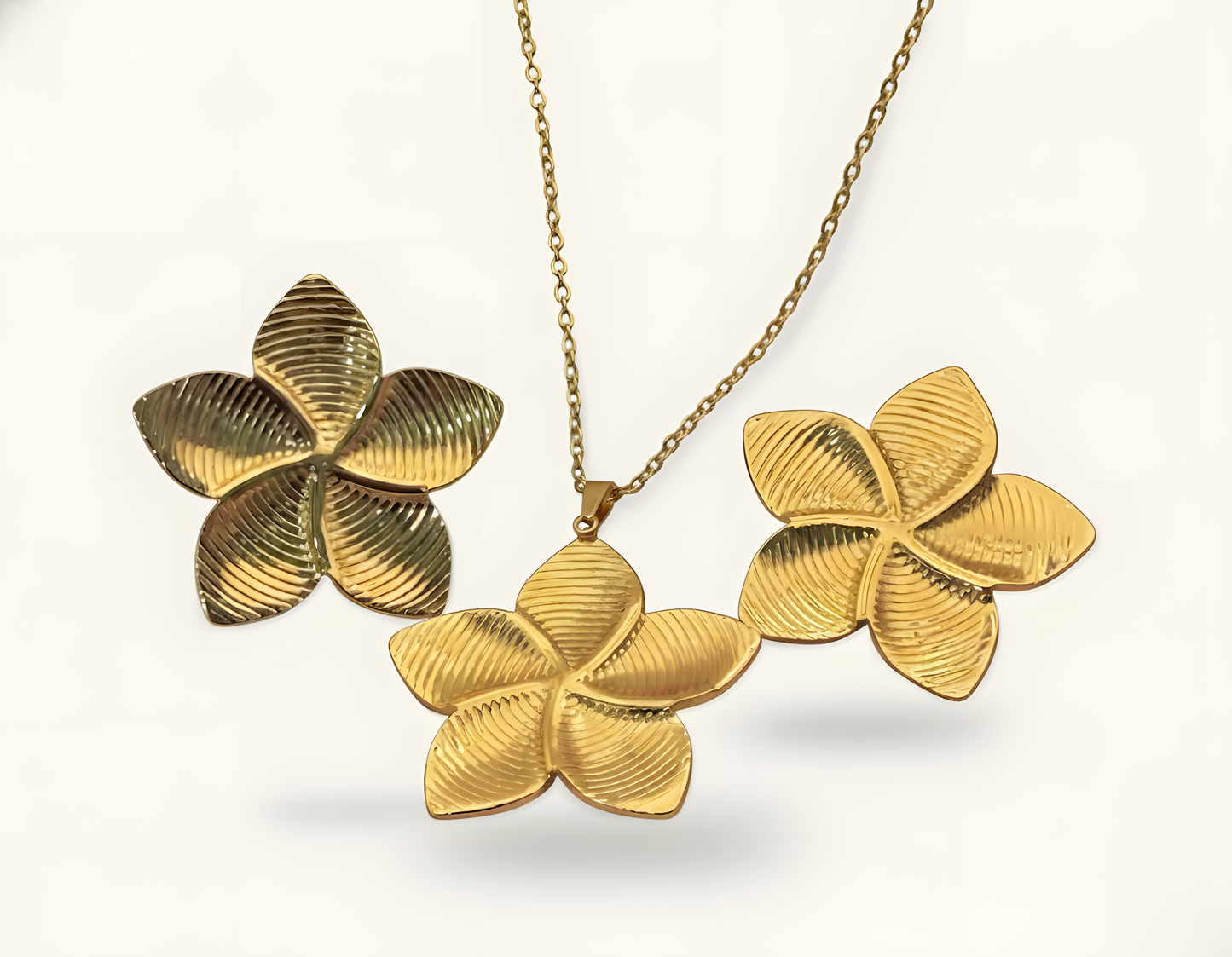 Parure Plumeria Tropicale