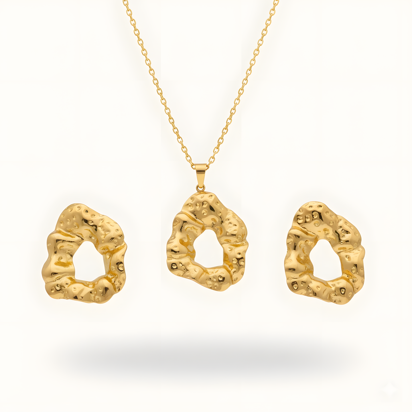 Ensemble Cercle texturé brut